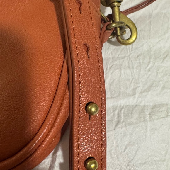 Lucky Brand Lola Brown/Orange Crossbody Bag leather - Picture 11 of 12